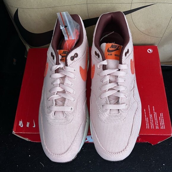 NEW Nike Air Max 1 PRM Corduroy Coral Stardust FB8915-600 Men\'s Size 10 main image 7